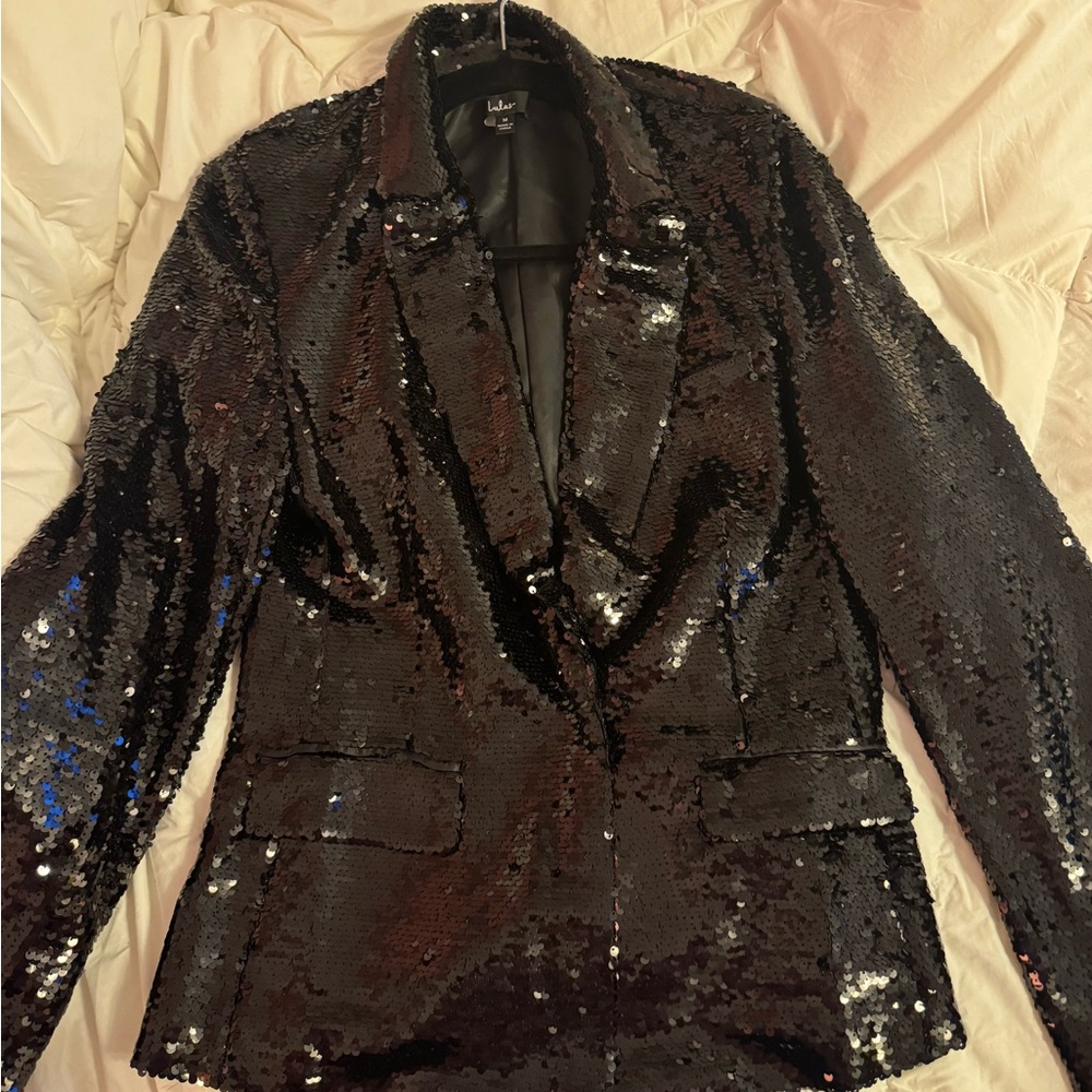 Lulus Black Sequin Blazer